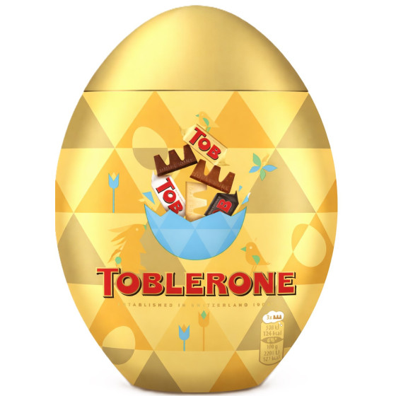 ASSORTIMENT CHOCOLATS OEUFS PLASTIC TOBLERONE 192G