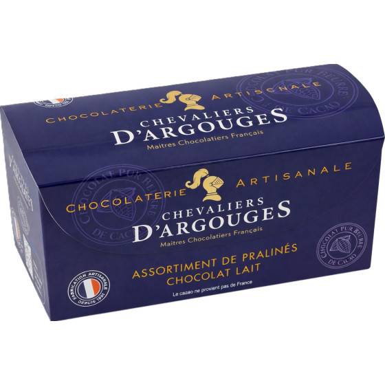 ASSORTIMENT CHOCOLAT AU LAIT CHEVALIERS D'ARGOUGES 185G