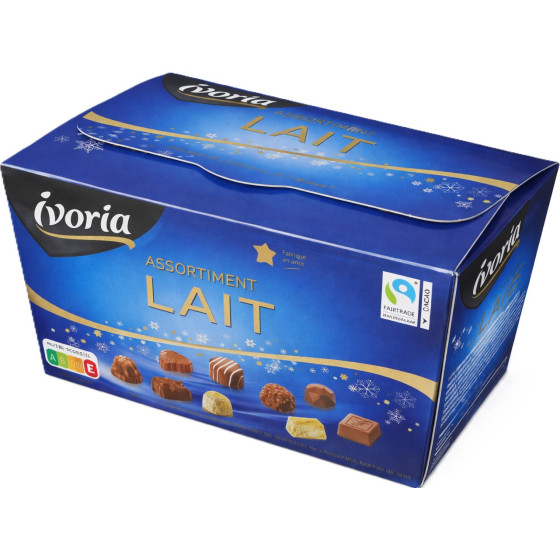 ASSORTIMENT CHOCOLATS AU LAIT IVORIA 215G