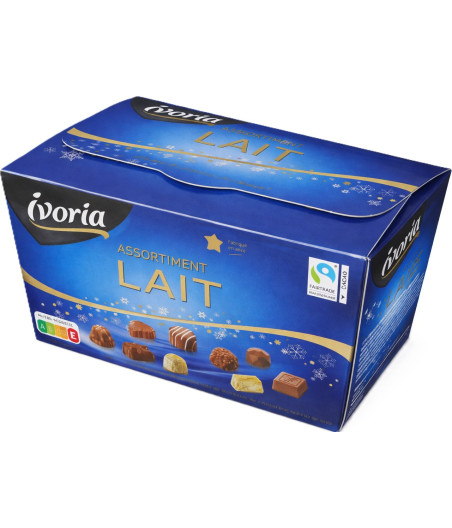 ASSORTIMENT CHOCOLATS AU LAIT IVORIA 215G