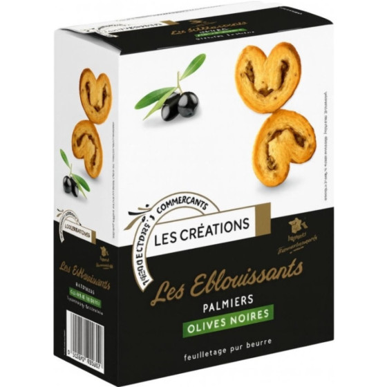 BISCUITS PALMIERS OLIVES LES CREATIONS 100G