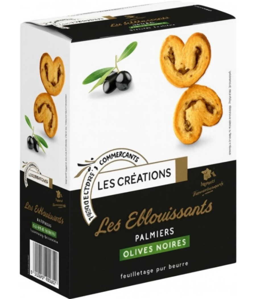 BISCUITS PALMIERS OLIVES LES CREATIONS 100G