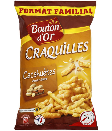 BISCUITS CRAQUILLES CACAHUETES BOUTON D'OR 140G
