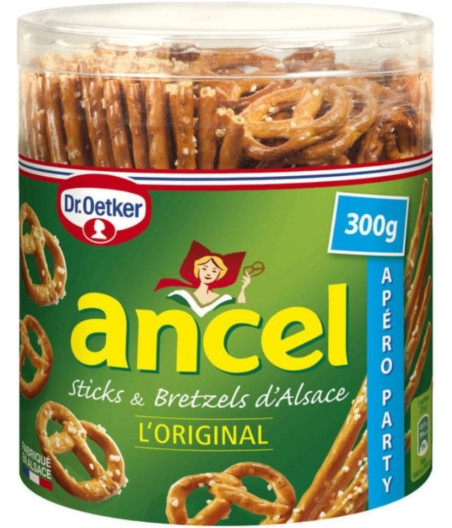 BISCUITS STICKS ET BRETZELS D'ALSACE L'ORIGINAL ANCEL 300G