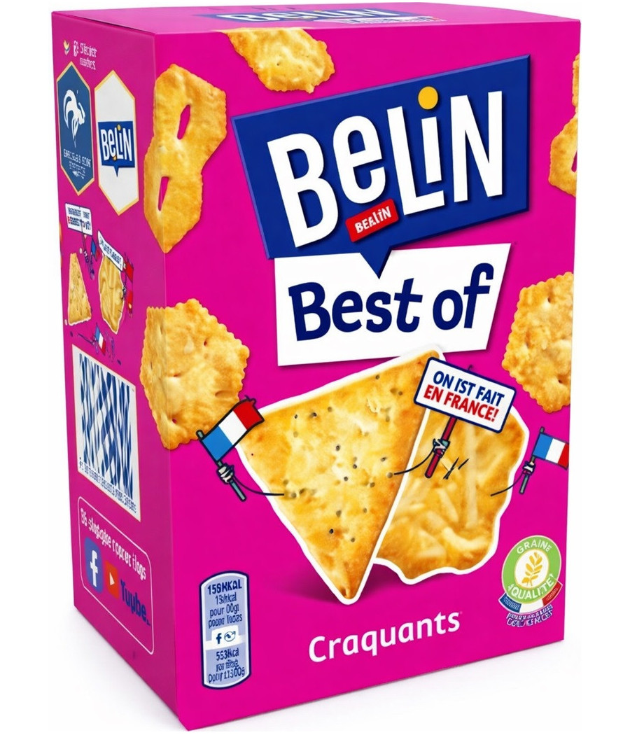 BISCUITS CRACKERS BEST OF CRAQUANTS BELIN 50G