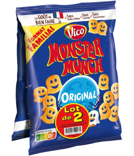 BISCUIT APERITIFS MONSTER MUNCH 2 X 135G