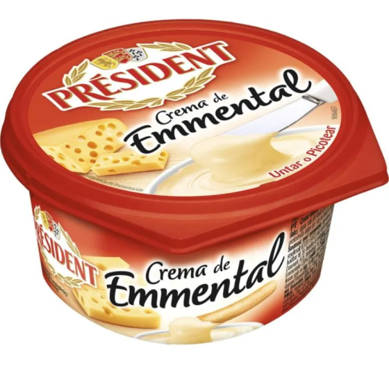 PRESIDENT CR?E D'EMMENTAL 125GR