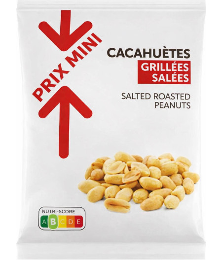 CACAHUETES GRILLEES ET SALEES PRIX MINI 250G