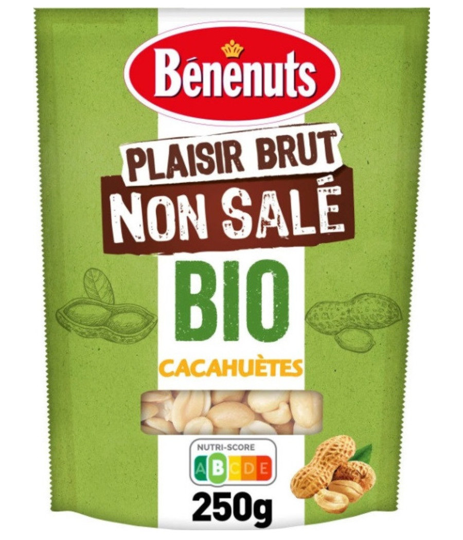 CACAHUETES PLAISIR BRUT NON SALE BIO BENENUTS 250G