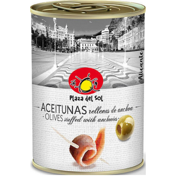OLIVES VERTES FARCIES A L'ANCHOIS PLAZA DEL SOL 120G
