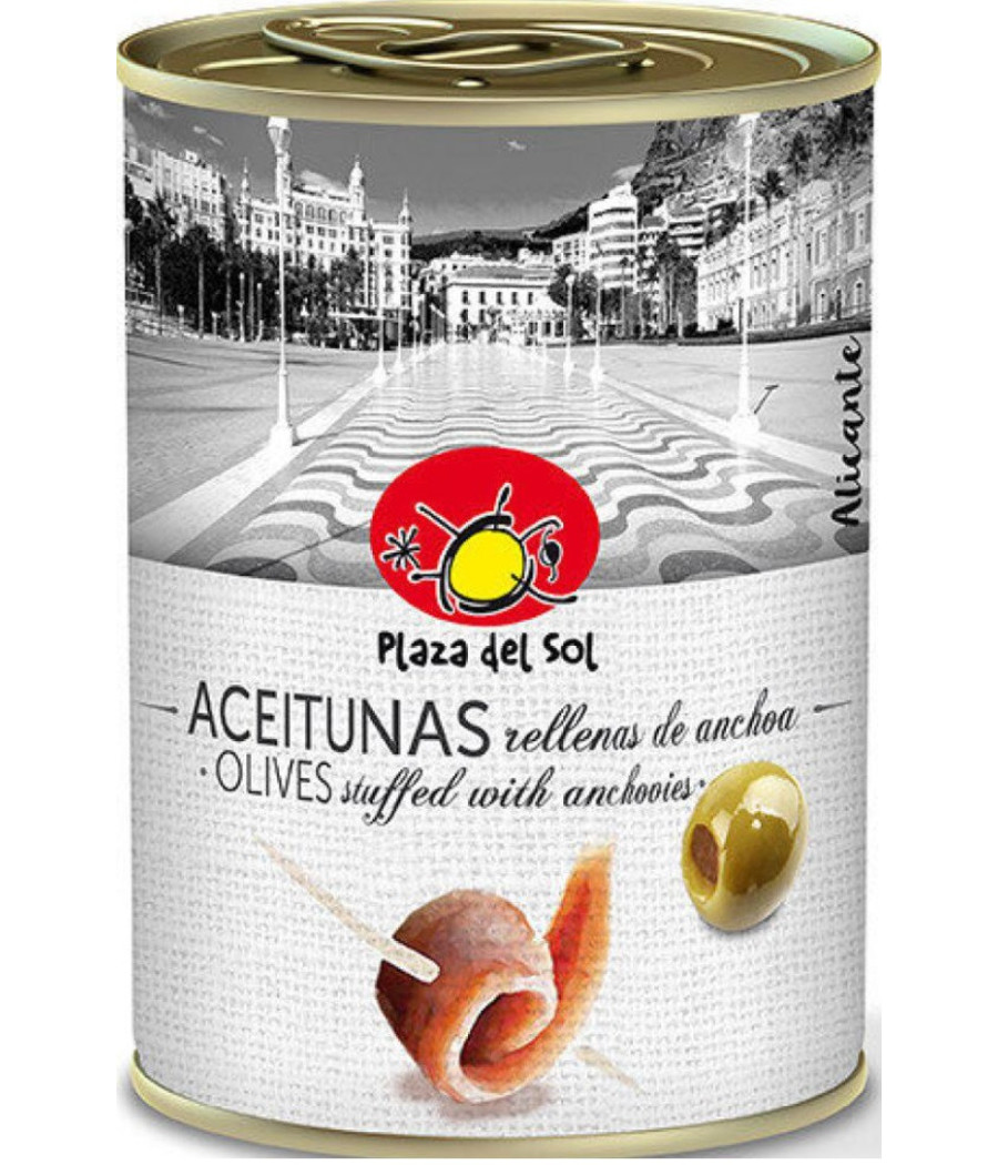 OLIVES VERTES FARCIES A L'ANCHOIS PLAZA DEL SOL 120G