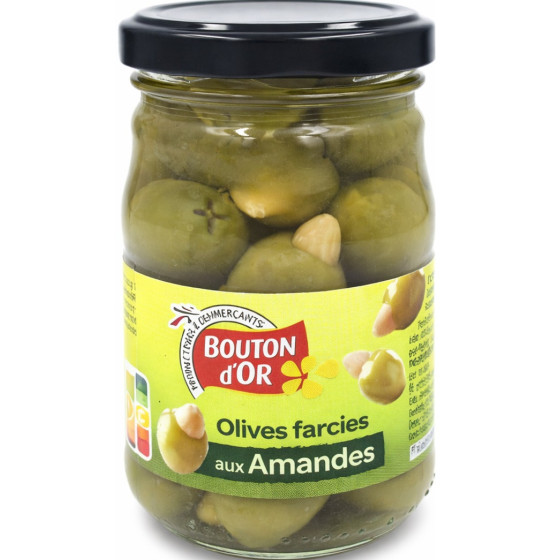 OLIVES FARCIES AUX AMANDES BOUTON D'OR 120G