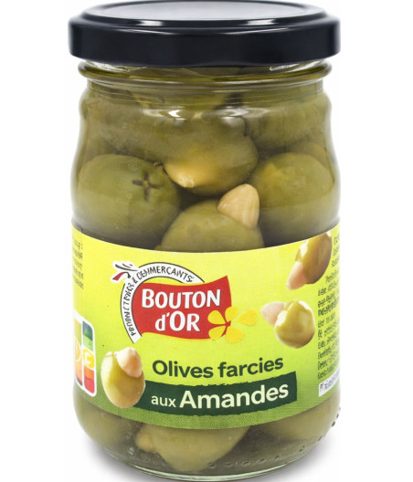 OLIVES FARCIES AUX AMANDES BOUTON D'OR 120G
