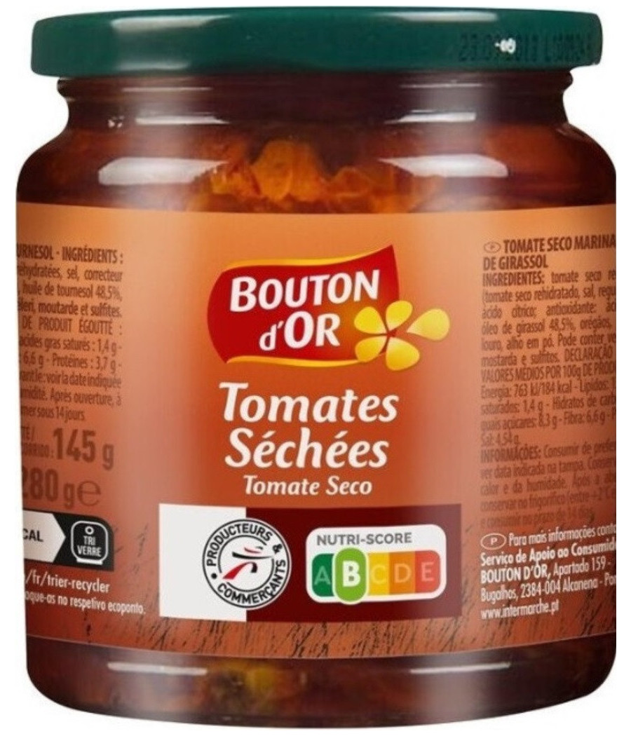 TOMATES SECHEES BOUTON D'OR 280G