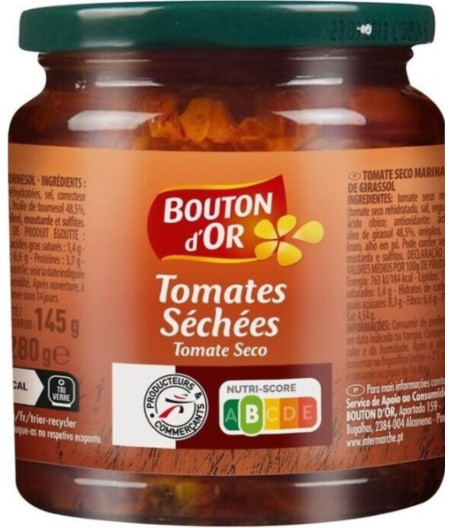 TOMATES SECHEES BOUTON D'OR 280G