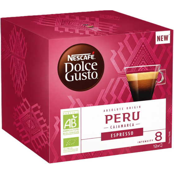CAPSULES CAFE PERU ESPRESSO DOLCE GUSTO NESCAFE 84G