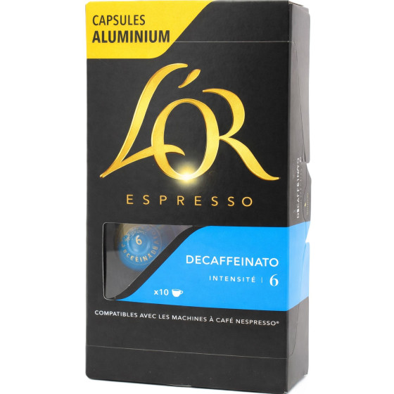 CAPSULES CAFE DECAFFEINATO ESPRESSO L'OR 52G