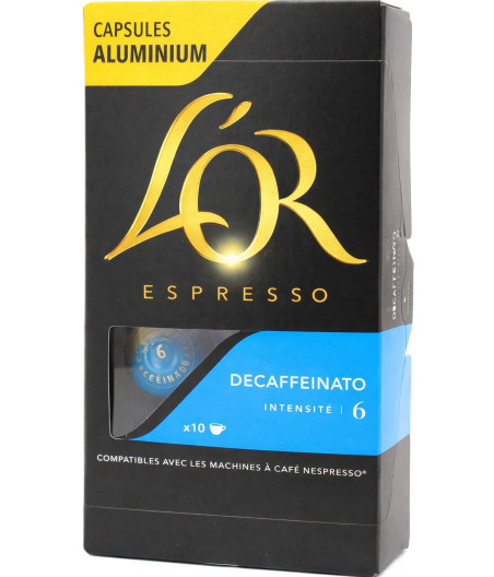 CAPSULES CAFE DECAFFEINATO ESPRESSO L'OR 52G