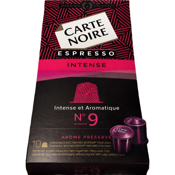 CAPSULES CAFE ESPRESSO INTENSE CARTE NOIRE 53G