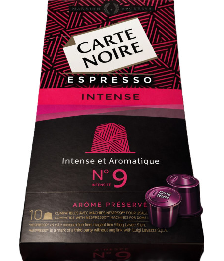 CAPSULES CAFE ESPRESSO INTENSE CARTE NOIRE 53G