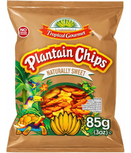 CHIPS PLANTIN NATURE TROPICAL GOURMET 85G