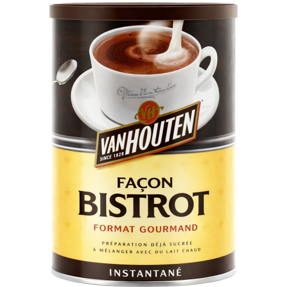 CHOCOLAT EN POUDRE FACON BISTROT VAN HOUTEN 425G