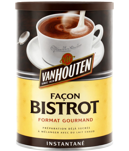 CHOCOLAT EN POUDRE FACON BISTROT VAN HOUTEN 425G