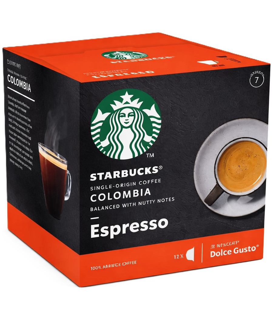CAPSULES CAFE ESPRESSO COLOMBIA DOLCE GUSTO STARBUCKS BY NESCAFE 66G