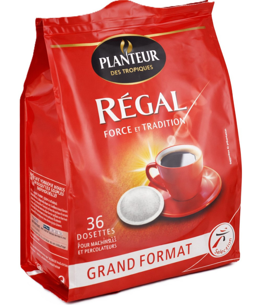 DOSETTES CAFE REGAL PLANTEUR DES TROPIQUES 250G