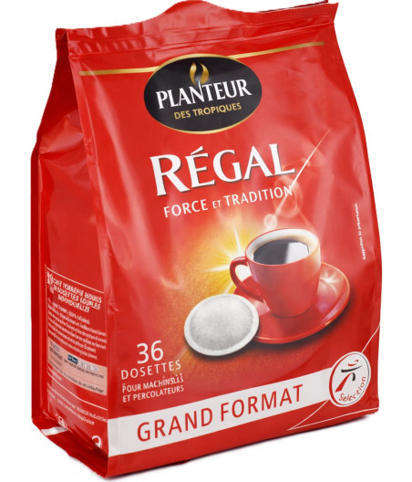 DOSETTES CAFE REGAL PLANTEUR DES TROPIQUES 250G