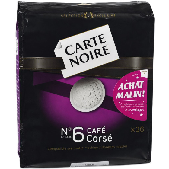 DOSETTES CAFE CORSE CARTE NOIRE 250G