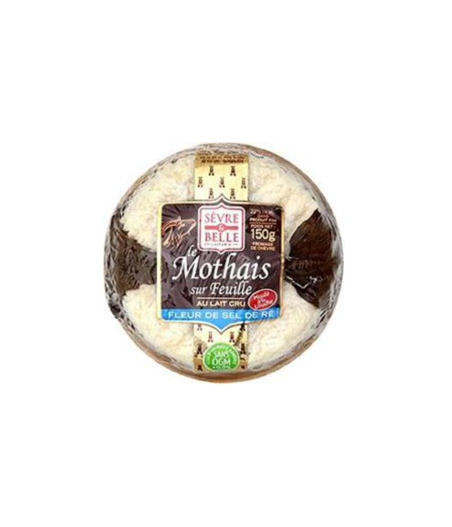 LE MOTHAIS SUR FEUILLE AU LAIT CRU 150 G