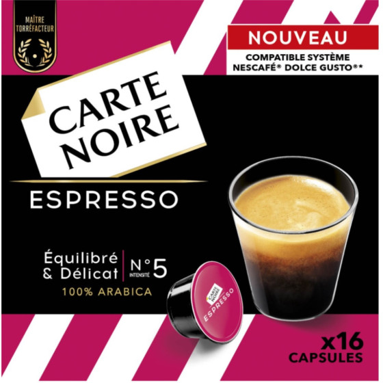 CAPSULES CAFE ESPRESSO CARTE NOIR 130G