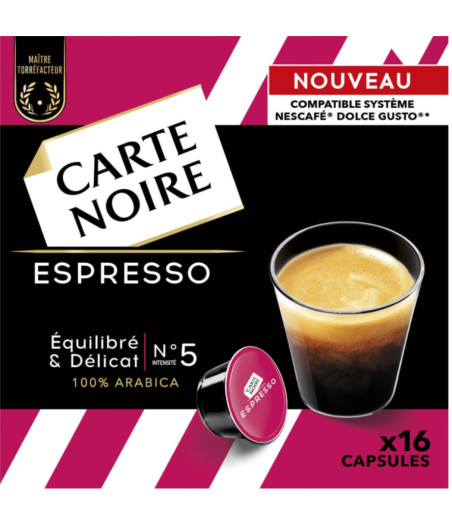 CAPSULES CAFE ESPRESSO CARTE NOIR 130G