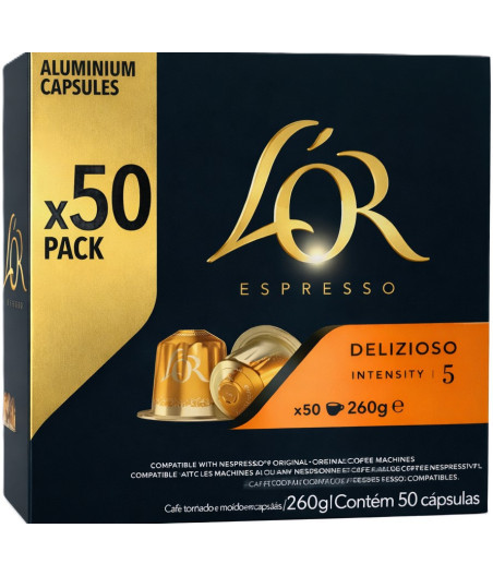 CAPSULES CAFE DELIZIOSO ESPRESSO L'OR 52G