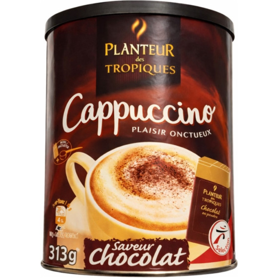 CAPPUCCINO SAVEUR CHOCOLAT PLANTEUR DES TOPIQUES 313G