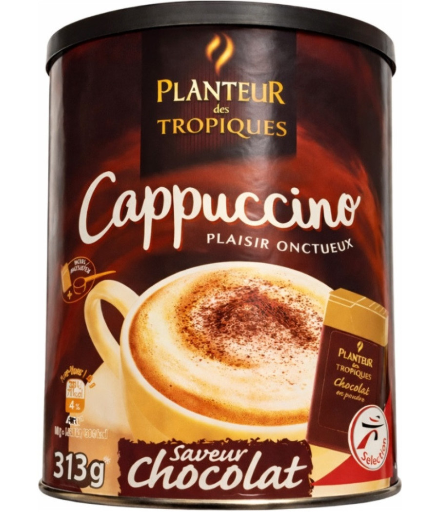 CAPPUCCINO SAVEUR CHOCOLAT PLANTEUR DES TOPIQUES 313G