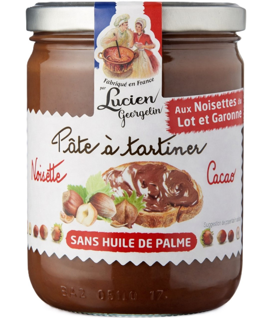 PATE A TARTINER NOISETTE CACAO LUCIEN GEORGELIN 400G