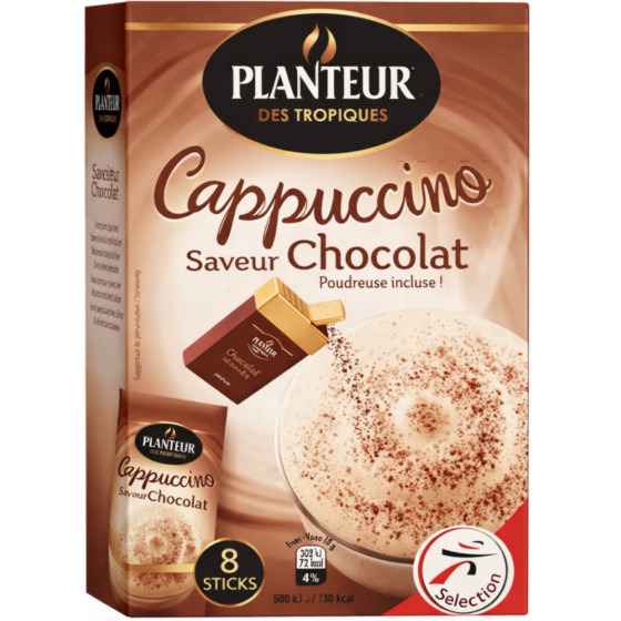 CAPPUCCINO SAVEUR CHOCOLAT PLANTEUR DES TOPIQUES 151G
