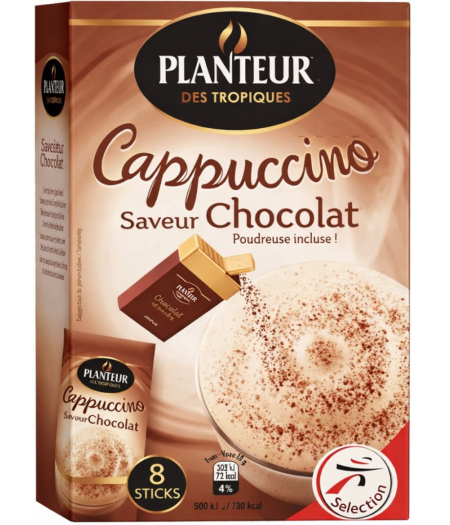 CAPPUCCINO SAVEUR CHOCOLAT PLANTEUR DES TOPIQUES 151G