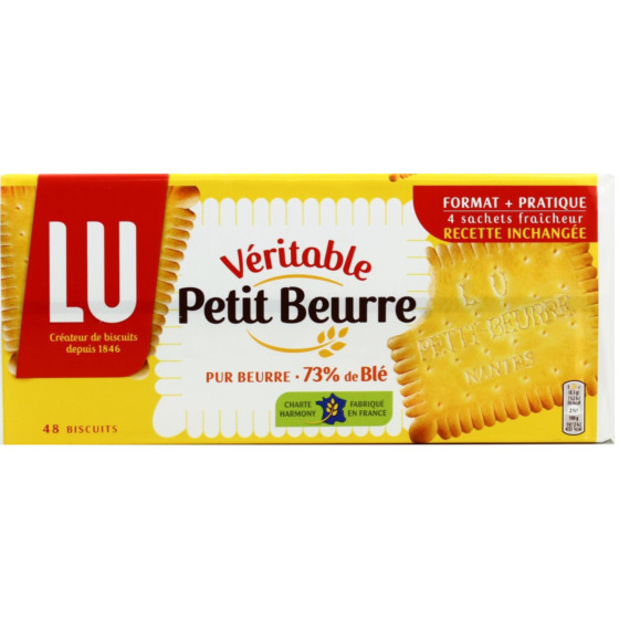 BISCUITS VERITABLE PETIT BEURRE LU 400G