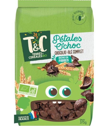 CEREALES PETALES O'CHOC TERRES ET CEREALES 375G