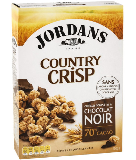 CEREALES COUNTRY CRISP CHOCOLAT NOIR JORDANS 550G