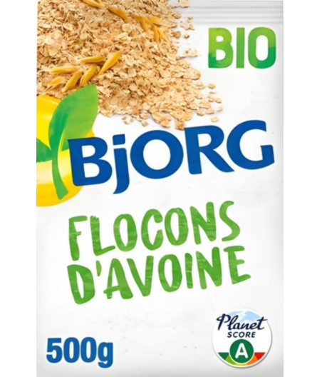 CEREALES FLOCONS D'AVOINE BIO BJORG 500G