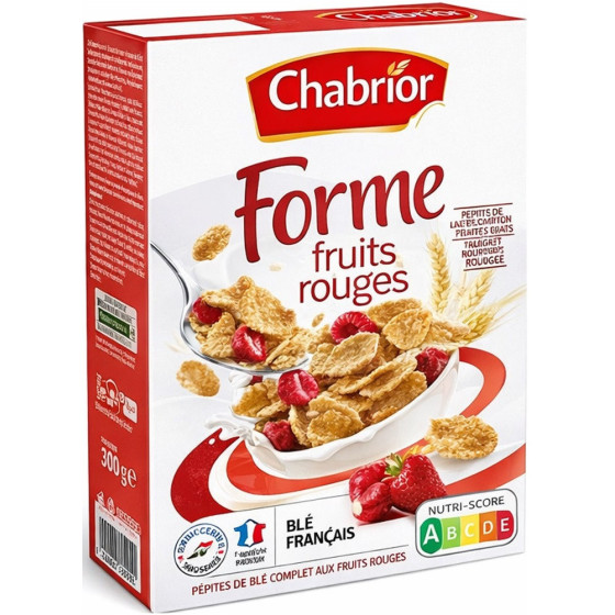 CEREALES FORME FRUITS ROUGES CHABRIOR 300G