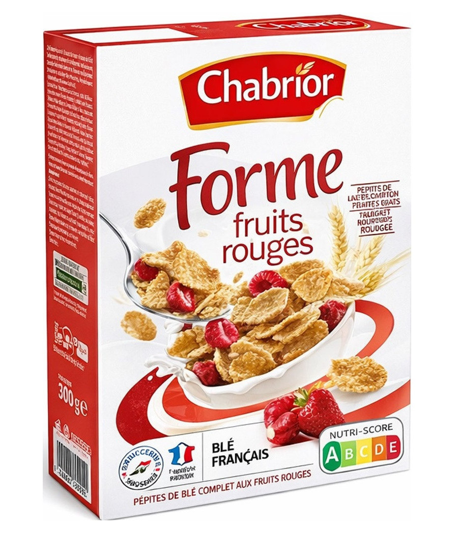 CEREALES FORME FRUITS ROUGES CHABRIOR 300G