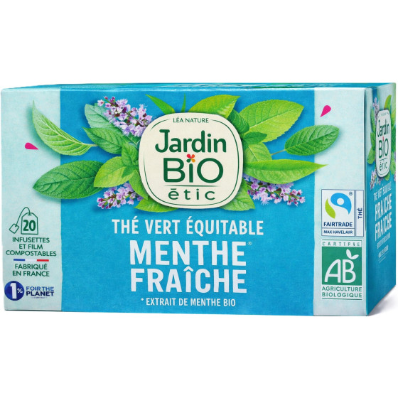 THE VERT MENTHE FRAICHE JARDIN BIO X20 30G