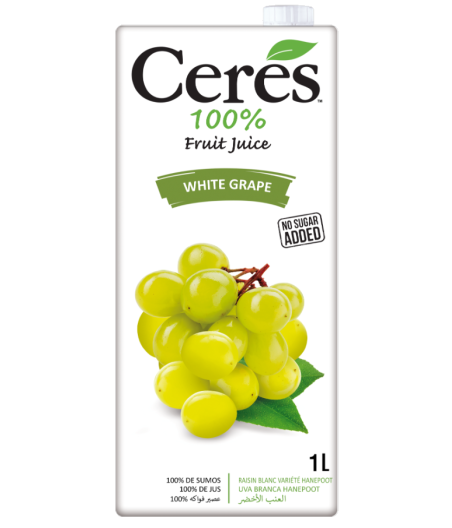 JUS DE FRUITS CERES 100% RAISIN BLANC 1L