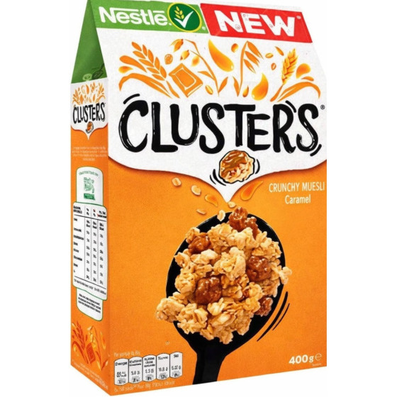 CEREALES CLUSTERS CRUNCHY MUESLI CARAMEL NESTLE 400G