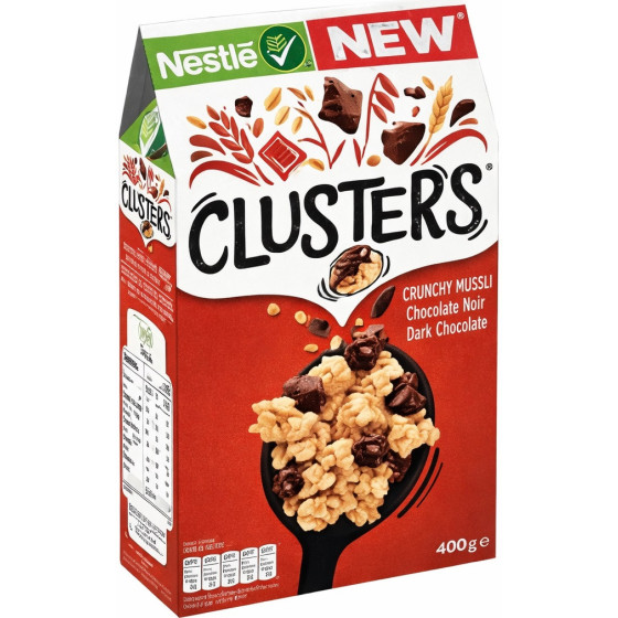 CEREALES CLUSTERS CHOCOLAT NOIR NESTLE 400G